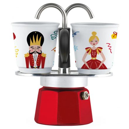 Bialetti Mini Express Diótörő kotyogós kávéfőző, 2 személyes