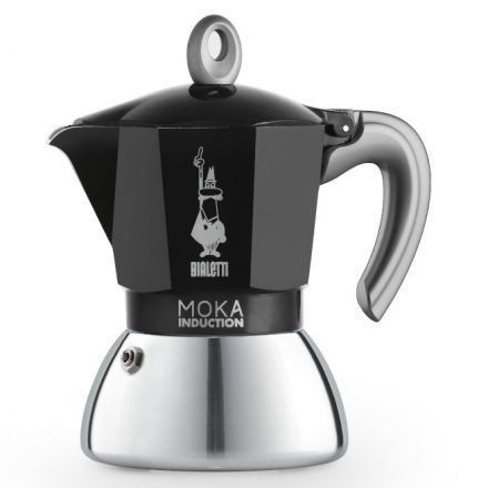 Bialetti Moka Induction kotyogós kávéfőző fekete, 6 személyes