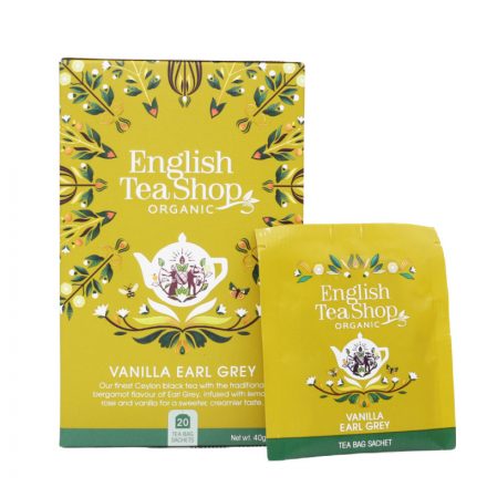 ETS Vaníliás Earl Grey bio tea 20db, közeli lejáratú