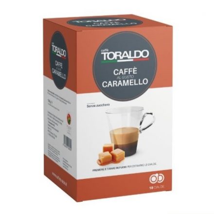 Caffé Toraldo karamell ízesítésű E.S.E. pod 18db